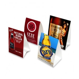 Table Tents with UV Coating